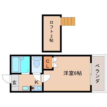 学園前駅 徒歩8分 1階の物件間取画像